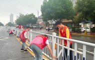 漯河市源汇区干河陈街道开源社区开展雨后安全巡查工作